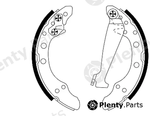 Textar 91044700 — Brake Shoe Set