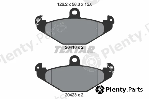 Textar 2041001 — Brake Pad Set, disc brake