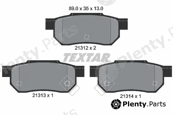 Textar 2131201 — Brake Pad Set, disc brake
