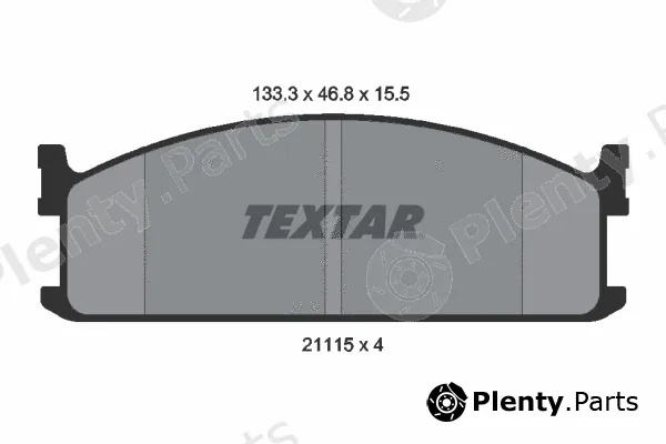 Textar 2111501 — Brake Pad Set, disc brake