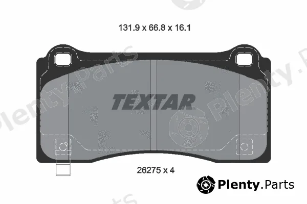 Textar 2627501 — Brake Pad Set, disc brake Q+