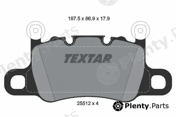 Textar 2551205 — Brake Pad Set, disc brake