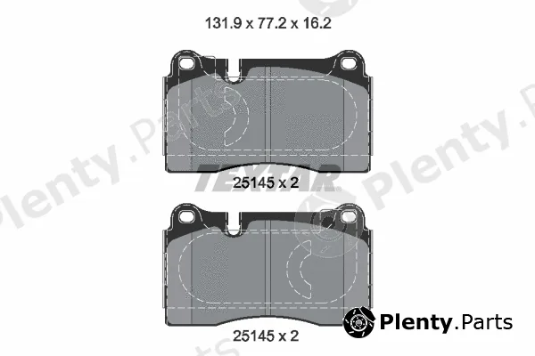 Textar 2514501 — Brake Pad Set, disc brake