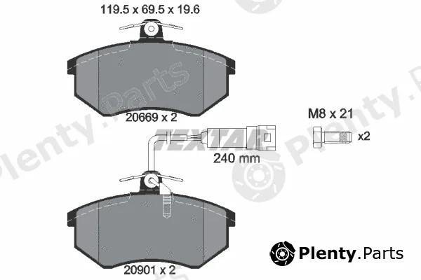 Textar 2066922 — Brake Pad Set, disc brake