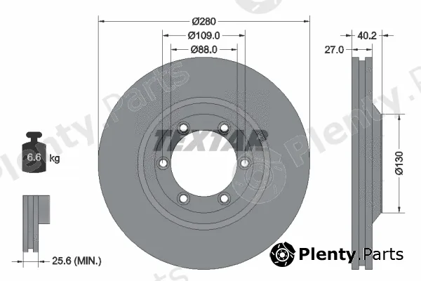 Textar 92174803 — Brake Disc PRO