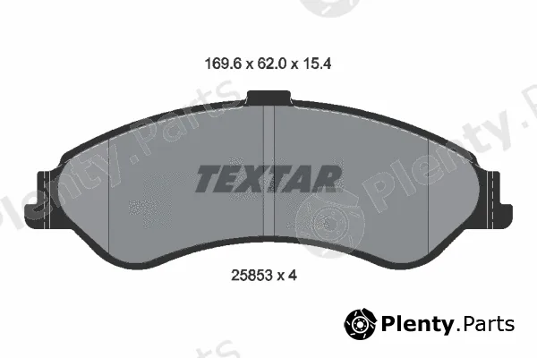 Textar 2585301 — Brake Pad Set, disc brake