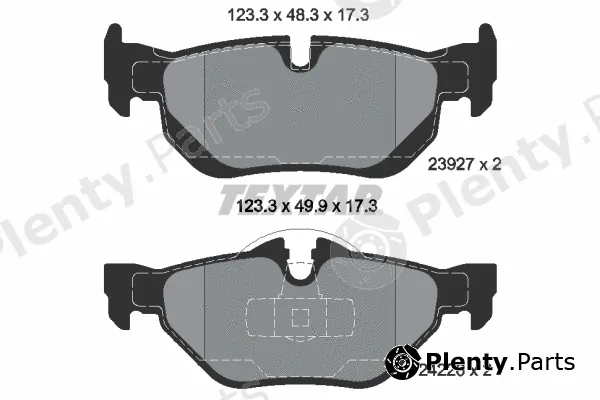 Textar 2392701 — Brake Pad Set, disc brake Q+