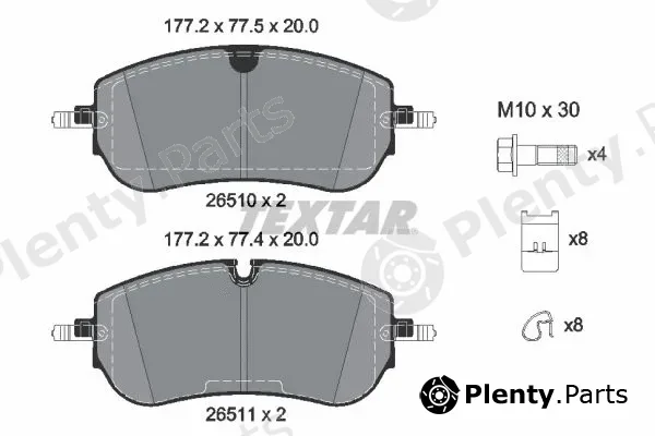 Textar 2651001 — Brake Pad Set, disc brake Q+