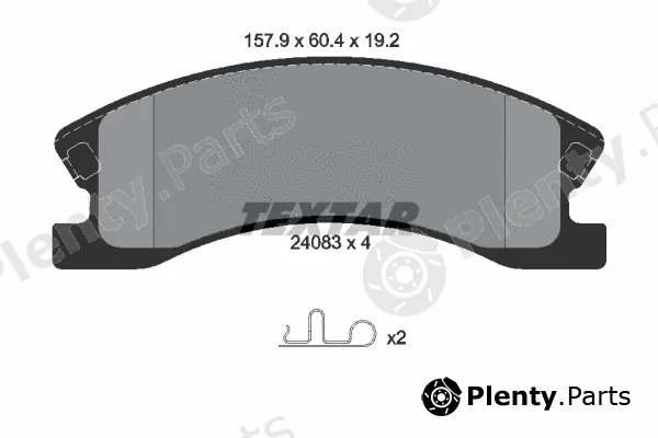 Textar 2408301 — Brake Pad Set, disc brake