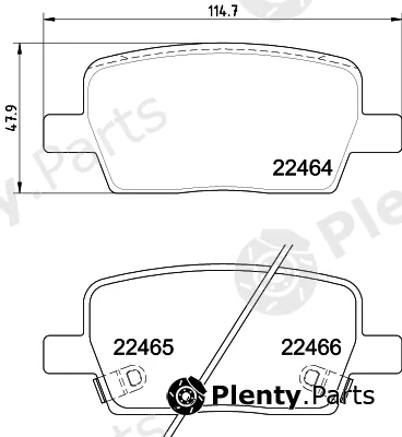Textar 2246403 — Brake Pad Set, disc brake