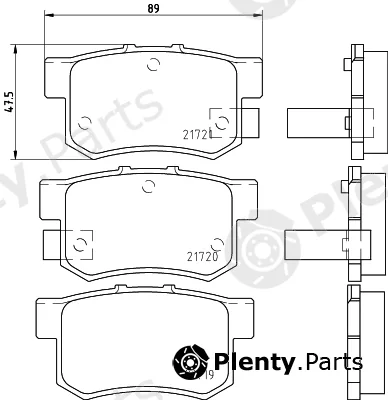 Textar 2171904 — Brake Pad Set, disc brake