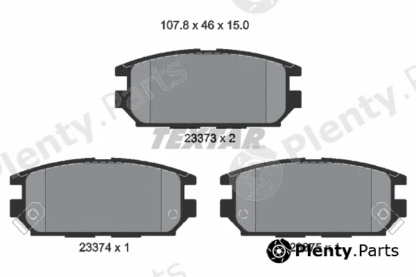 Textar 2337301 — Brake Pad Set, disc brake