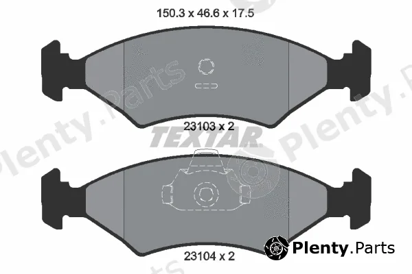 Textar 2310301 — Brake Pad Set, disc brake