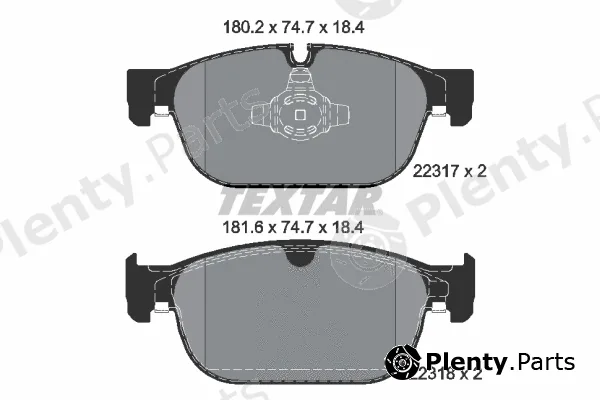 Textar 2231701 — Brake Pad Set, disc brake Q+