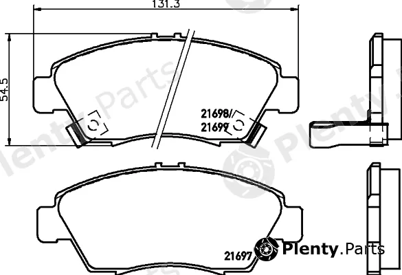 Textar 2169703 — Brake Pad Set, disc brake