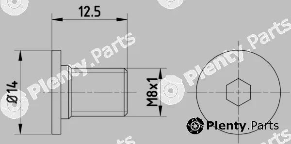 Textar TPM0002 — Bolt, brake disc