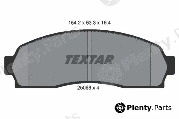 Textar 2506801 — Brake Pad Set, disc brake