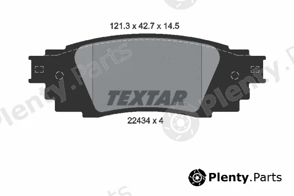 Textar 2243401 — Brake Pad Set, disc brake