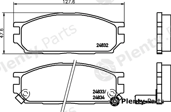 Textar 2483202 — Brake Pad Set, disc brake