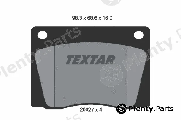 Textar 2002701 — Brake Pad Set, disc brake