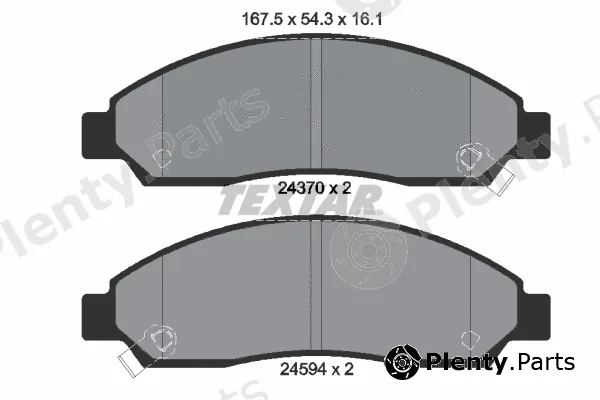 Textar 2437001 — Brake Pad Set, disc brake