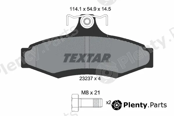 Textar 2323701 — Brake Pad Set, disc brake