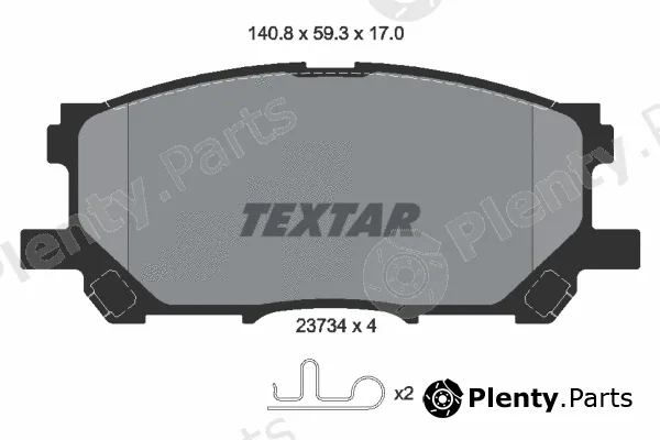 Textar 2373401 — Brake Pad Set, disc brake