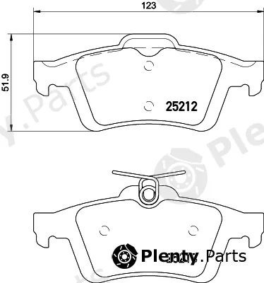 Textar 2521203 — Brake Pad Set, disc brake