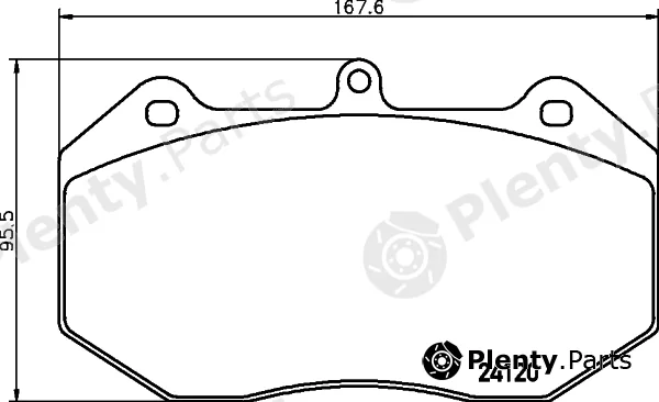 Textar 2412001 — Brake Pad Set, disc brake