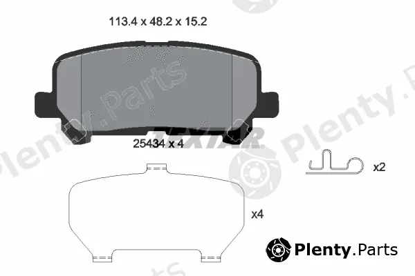 Textar 2543401 — Brake Pad Set, disc brake
