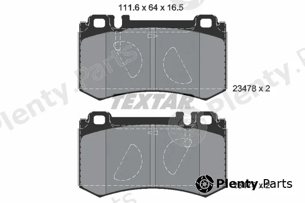 Textar 2347801 — Brake Pad Set, disc brake Q+