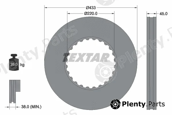 Textar 93272000 — Brake Disc