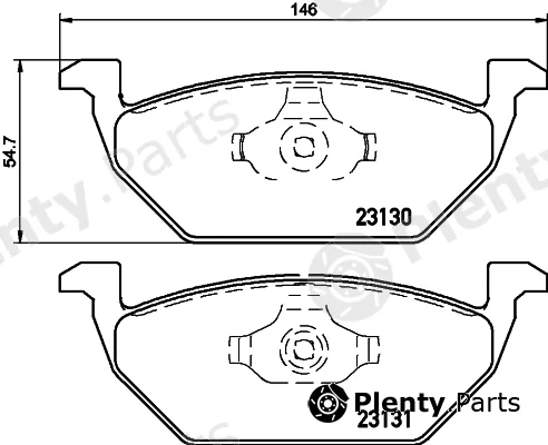 Textar 2313005 — Brake Pad Set, disc brake