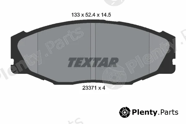 Textar 2337101 — Brake Pad Set, disc brake