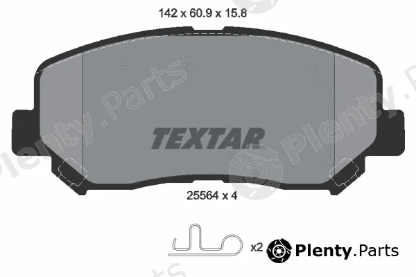 Textar 2556401 — Brake Pad Set, disc brake