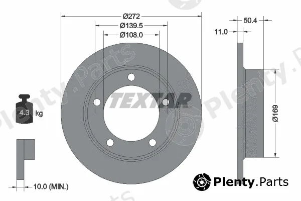 Textar 92019900 — Brake Disc