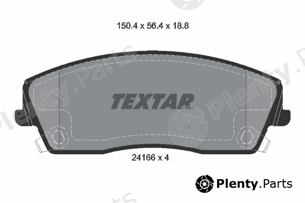 Textar 2416601 — Brake Pad Set, disc brake Q+