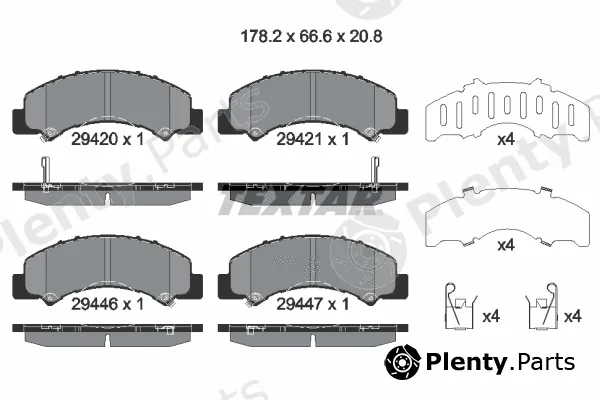 Textar 2942001 — Brake Pad Set, disc brake