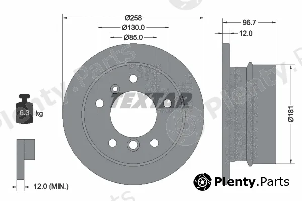 Textar 92137503 — Brake Disc PRO