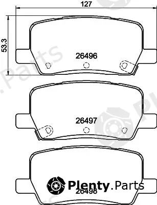 Textar 2649603 — Brake Pad Set, disc brake Q+