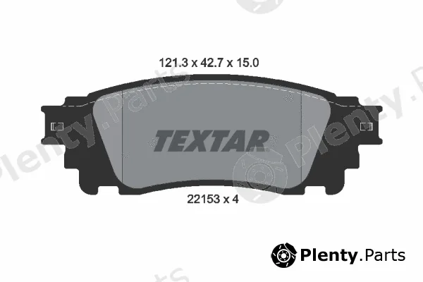 Textar 2215301 — Brake Pad Set, disc brake
