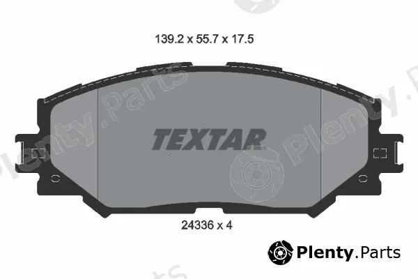 Textar 2433601 — Brake Pad Set, disc brake