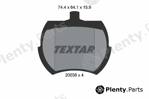 Textar 2003801 — Brake Pad Set, disc brake