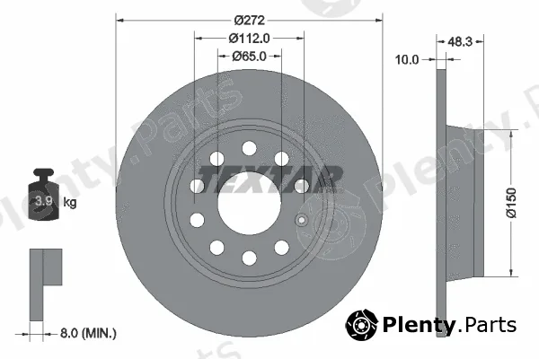Textar 92224903 — Brake Disc PRO