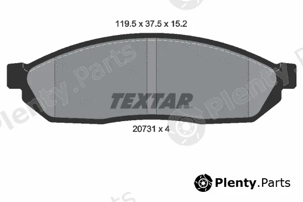 Textar 2073101 — Brake Pad Set, disc brake