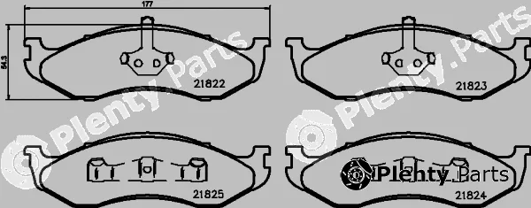Textar 2182205 — Brake Pad Set, disc brake