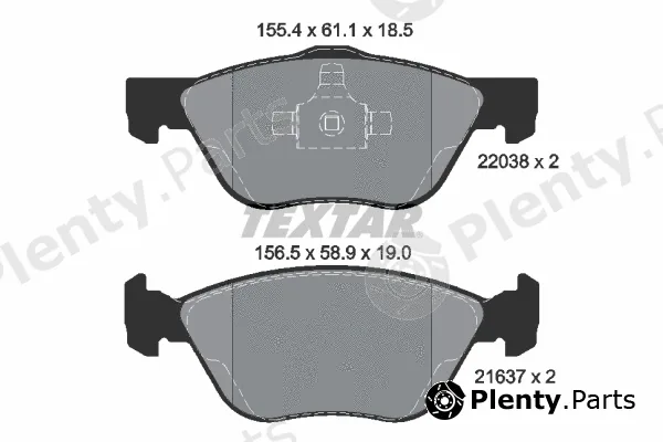 Textar 2203801 — Brake Pad Set, disc brake Q+