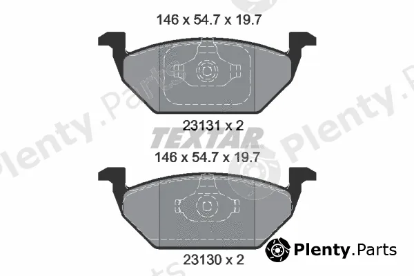 Textar 2313001 — Brake Pad Set, disc brake Q+