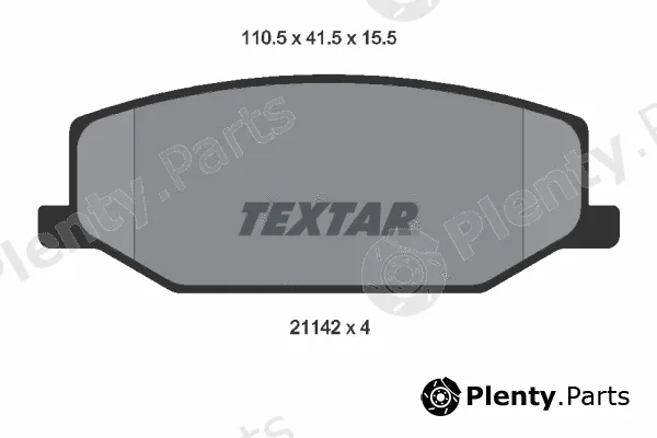 Textar 2114202 — Brake Pad Set, disc brake