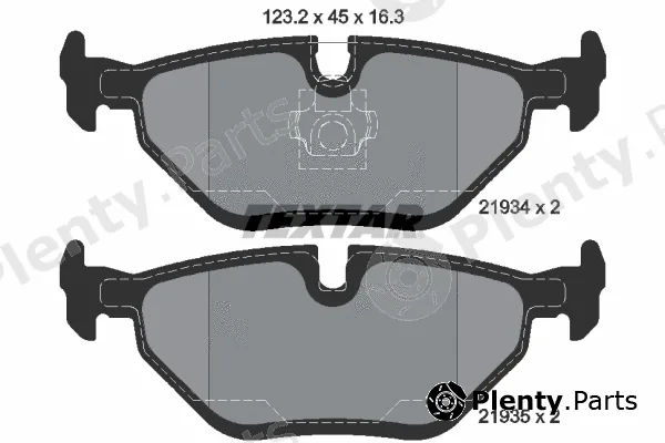 Textar 2193404 — Brake Pad Set, disc brake Q+